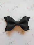 Black Suede Ivy  Bow