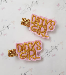 Daddy's Girl Fringe Clip
