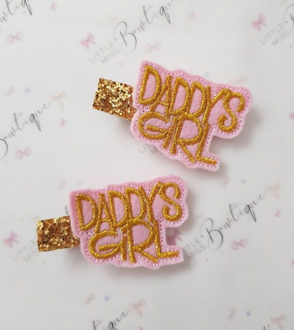 Daddy's Girl Fringe Clip