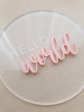 Hello World Plaque (4 Colours)