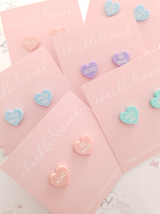Candy Hearts Earrings