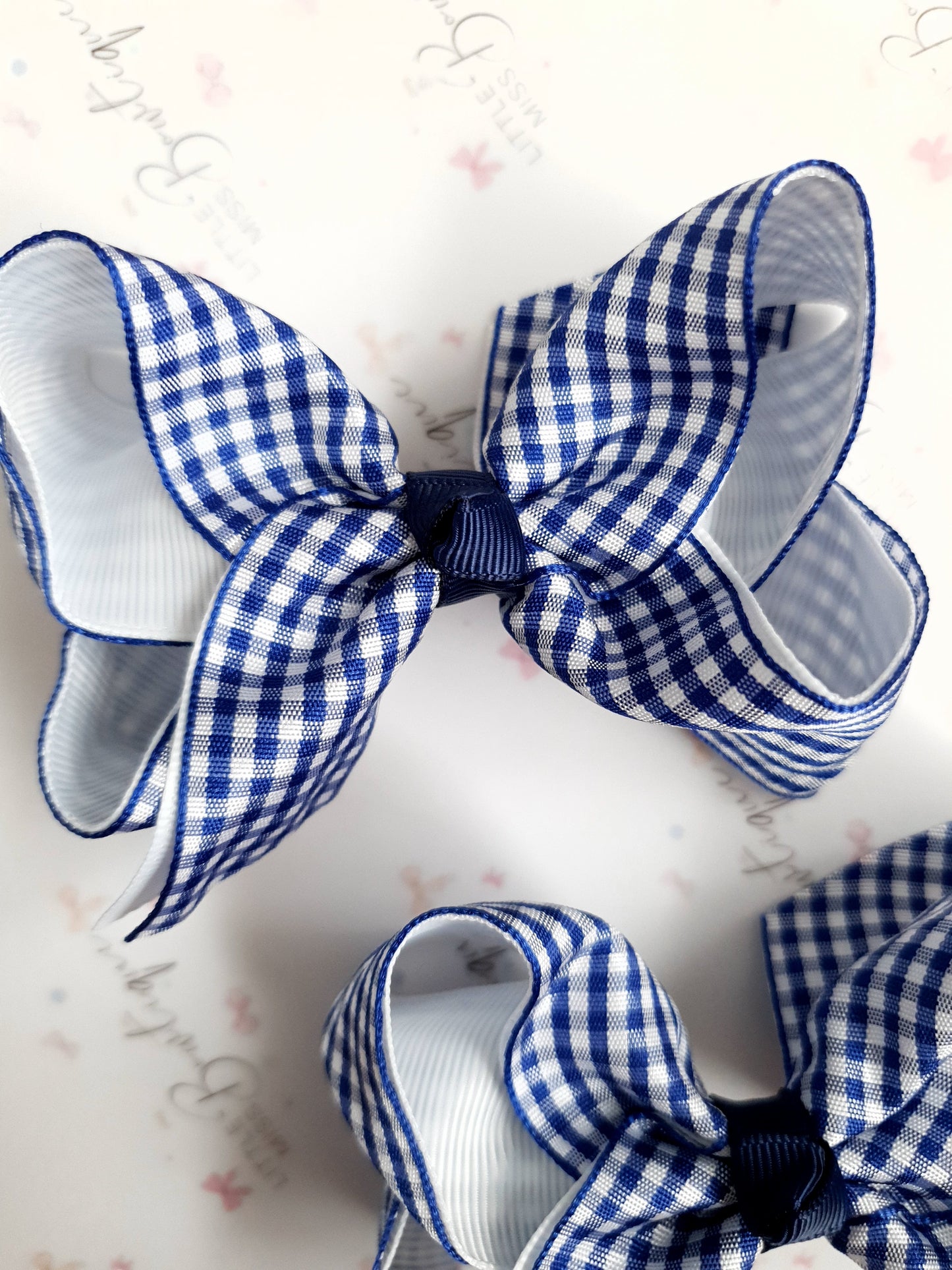 Ribbon Gingham Bows - 8 Colours
