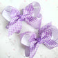 Ribbon Gingham Bows - 8 Colours