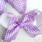 Ribbon Gingham Bows - 8 Colours