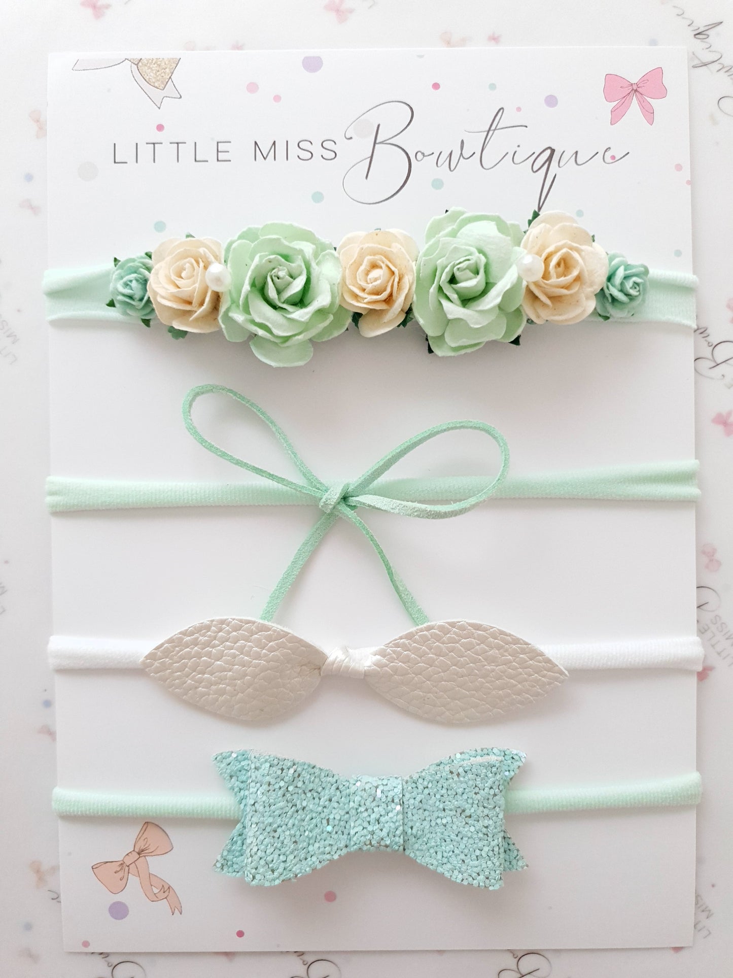 Mint Newborn Gift set