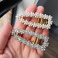 Pearl/Diamonte Daisy Clips