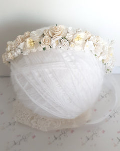 White/Ivory flower crown