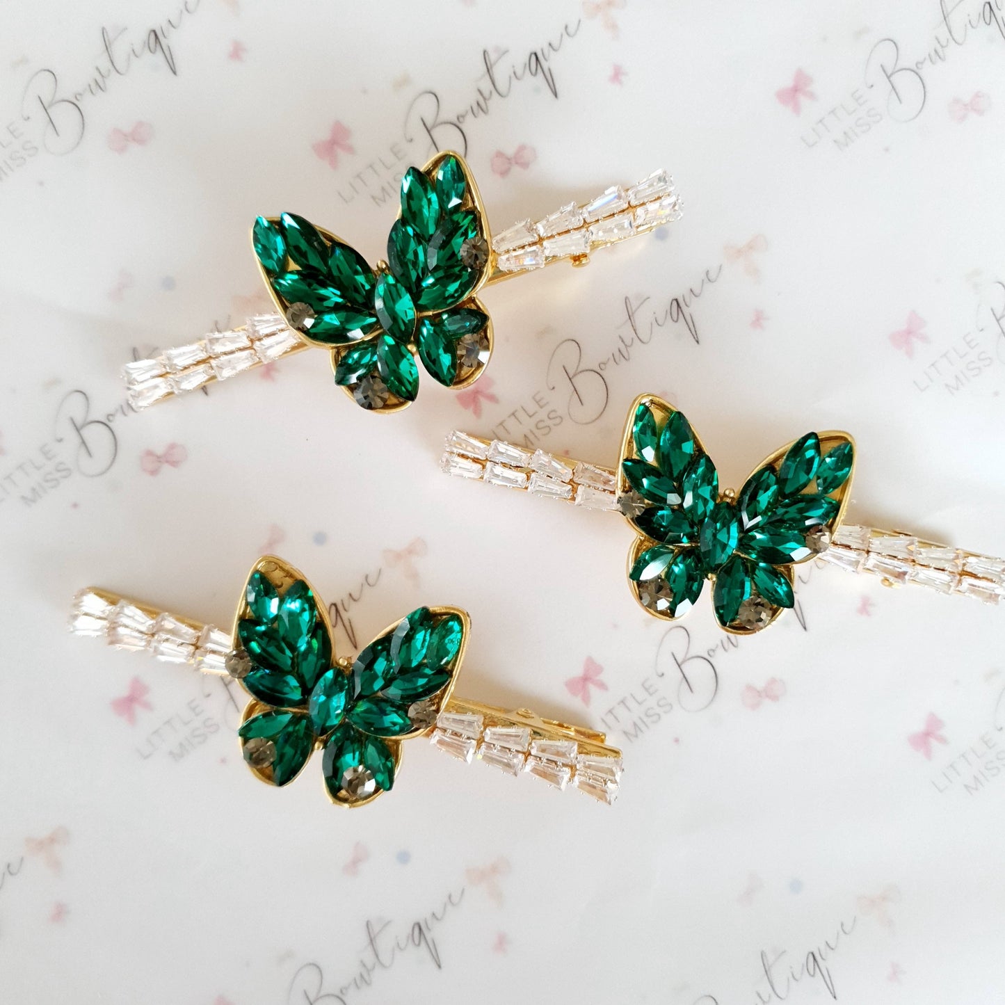 Butterfly Rhinestone Luxe Hair Clip