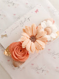 Dusty Pink Floral Felt Headband