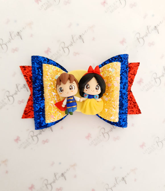 Snow White and Prince Charming inspired Bow