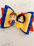 Snow White and Prince Charming inspired Bow