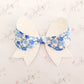 Blue Floral Serene Bow