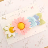 Pink Daisy Floral Felt Headband