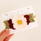 Burgundy/Pink floral felt headband