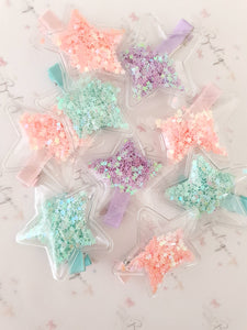 Shine Bright Fringe Clips -3 Colours