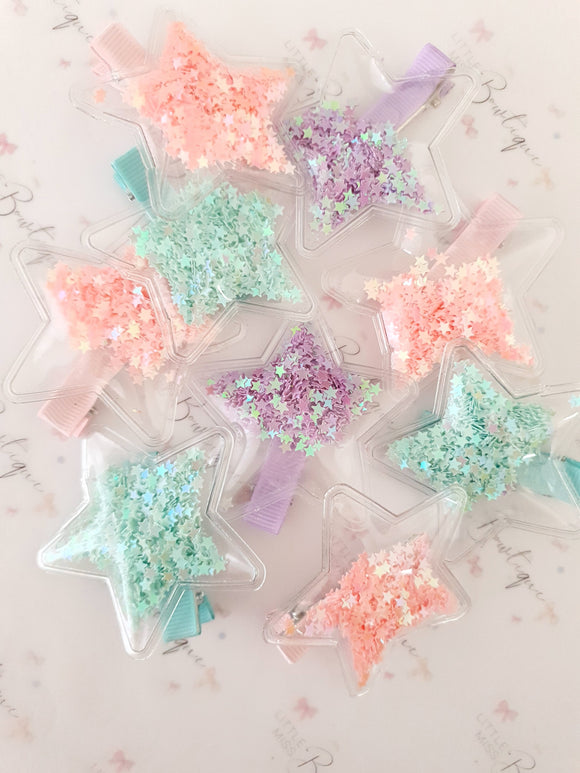 Shine Bright Fringe Clips -3 Colours
