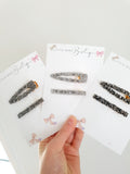 Crystal Hair Clip Sets ( 3 colours)
