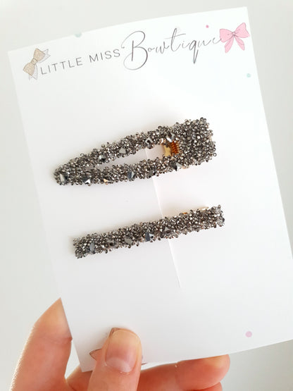 Crystal Hair Clip Sets ( 3 colours)