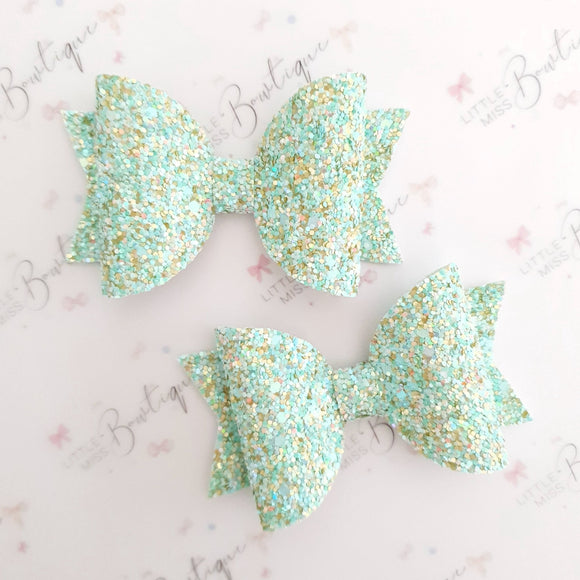 Mermaid Crush Glitter Bows