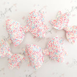 Bubble Gum Glitter Bows