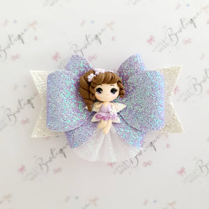 Iridescent Lilac Fairy Bow