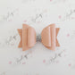 Suede Dusty Pink Double Bow
