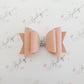 Suede Dusty Pink Double Bow