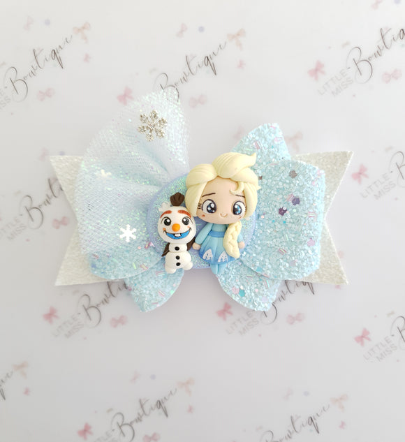 Elsa/Olaf Frozen Bow