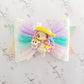 Rainbow Unicorn Girl Bow