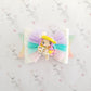 Rainbow Unicorn Girl Bow