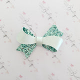 Mint Glitter Sophia Bow