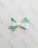Mint Glitter Sophia Bow