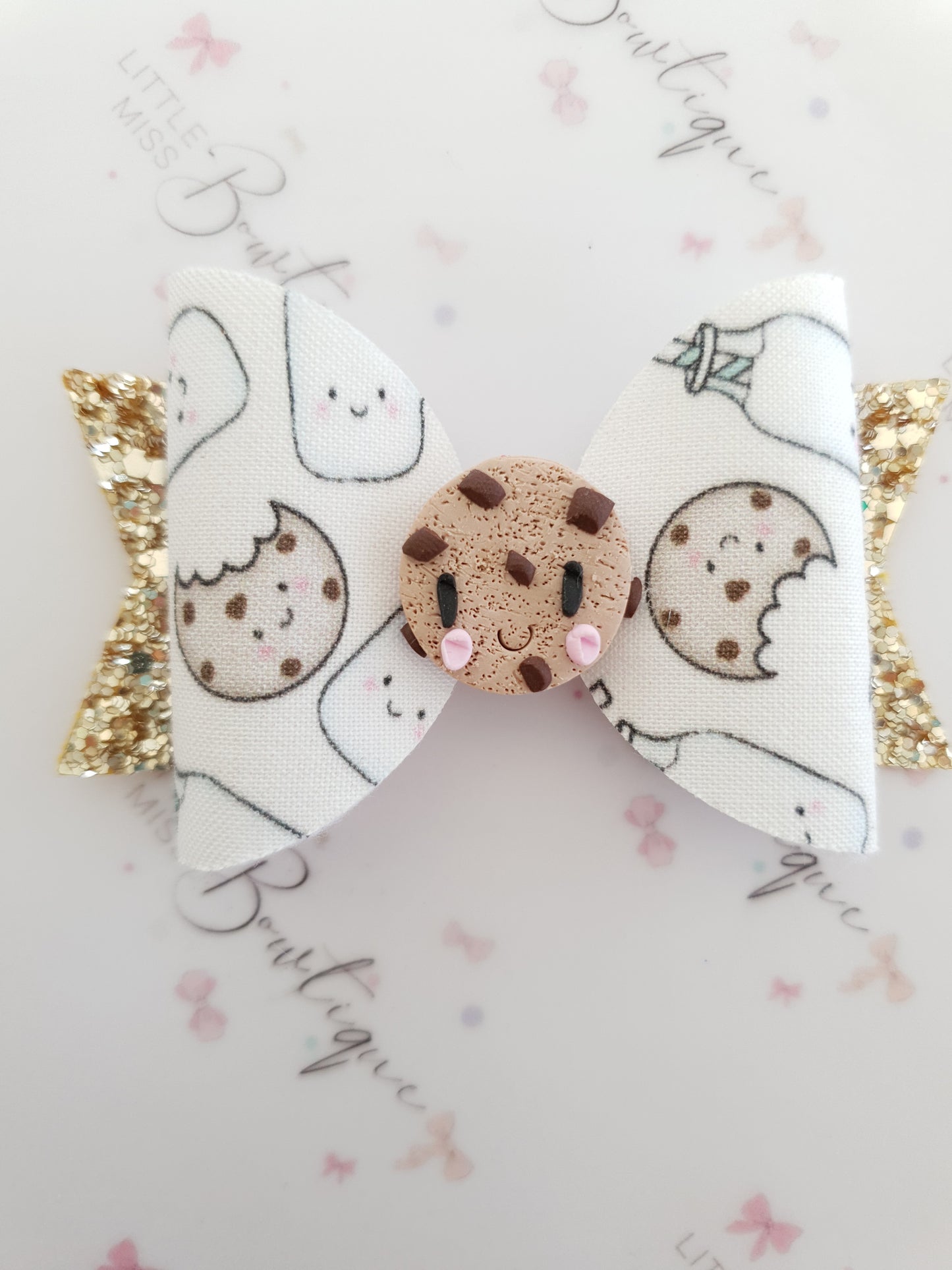 Cookies n' Milk Bow