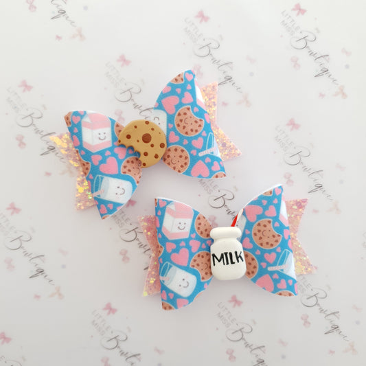 Milk and Cookies Bow