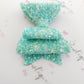 Frosted Glitter Double Bows