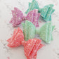 Frosted Glitter Double Bows