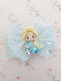 Elsa Inspired Clay Bow