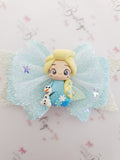 Elsa Inspired Clay Bow