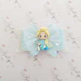 Elsa Inspired Clay Bow