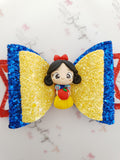 Snow White Clay Bow