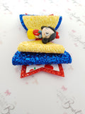 Snow White Clay Bow