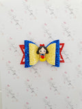 Snow White Clay Bow