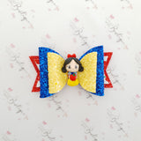 Snow White Clay Bow