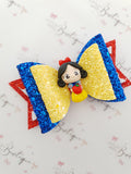 Snow White Clay Bow