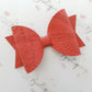 Embossed Faux Leather Bows