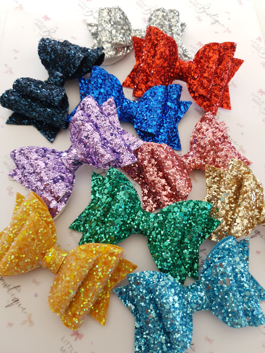 Deluxe Double Glitter Bows