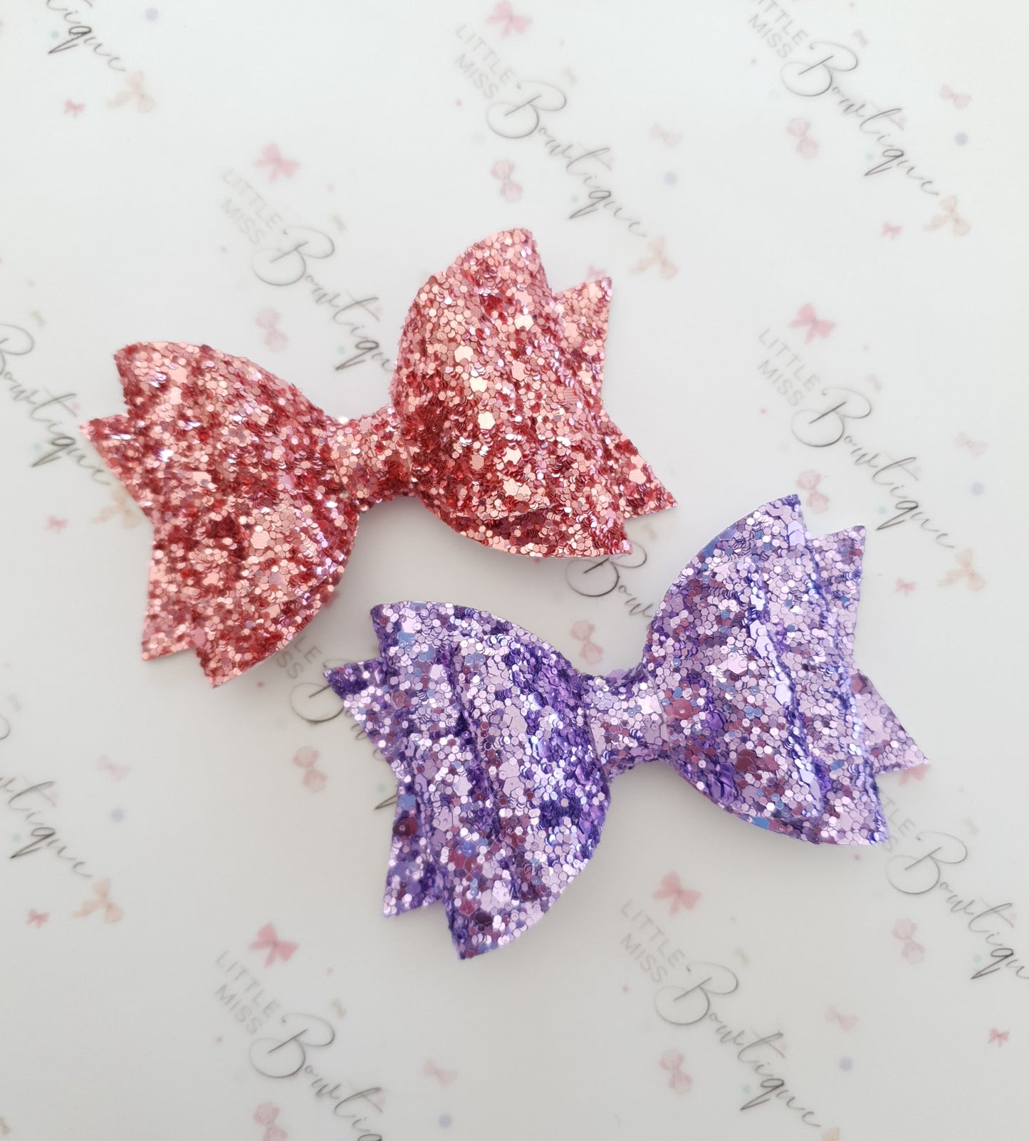 Deluxe Double Glitter Bows