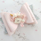 Pink Personalised Unicorn bow