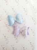 Purple/Blue Personalised Hair Bows