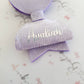 Purple/Blue Personalised Hair Bows